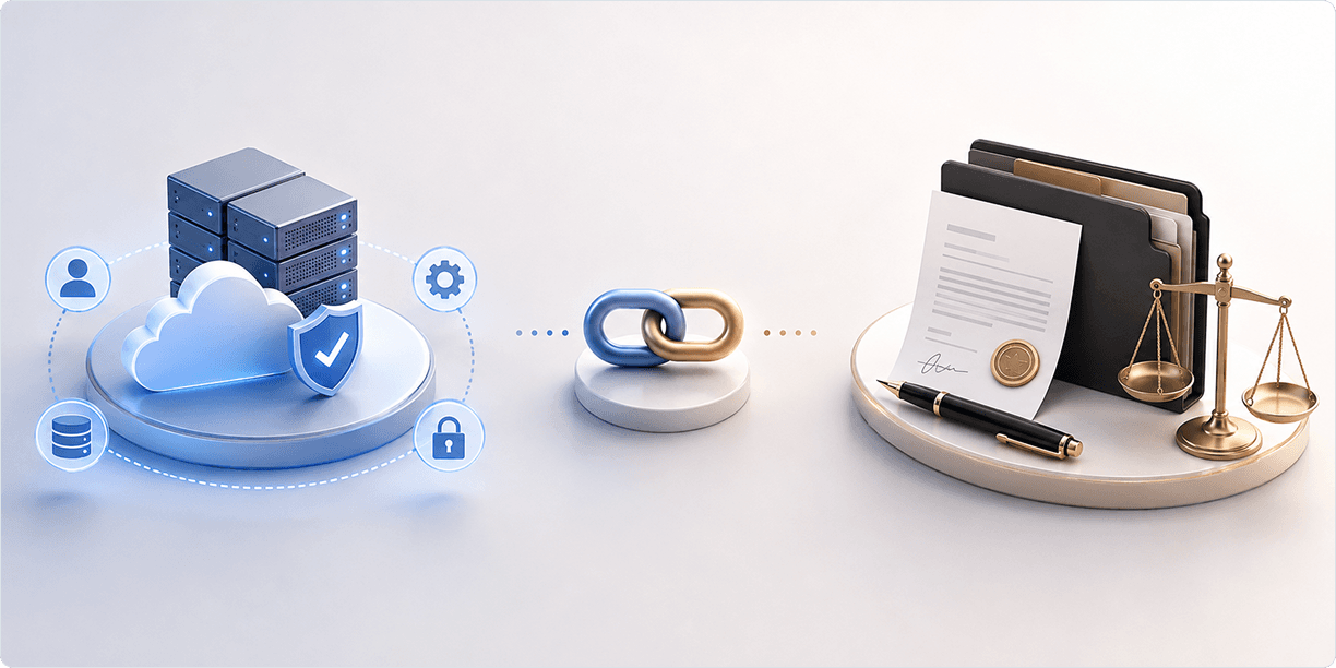 Shared responsibility model control domains and owners graphic