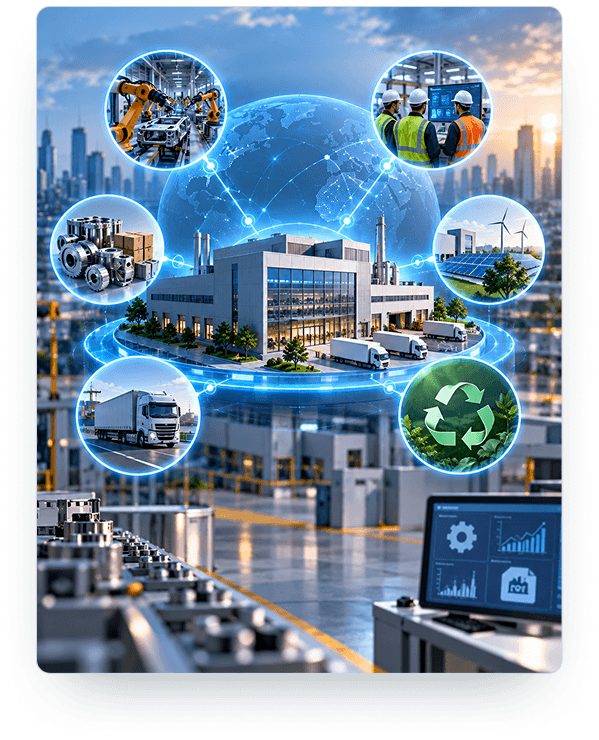 Govern manufacturing operations illustration
