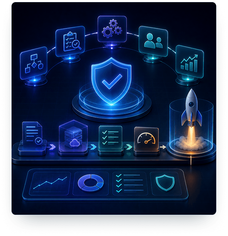 Prove the operating model before production activation