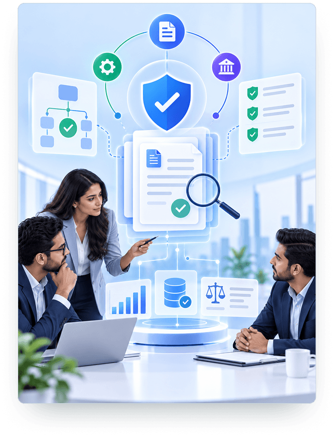 Govern finance with context controls and evidence illustration