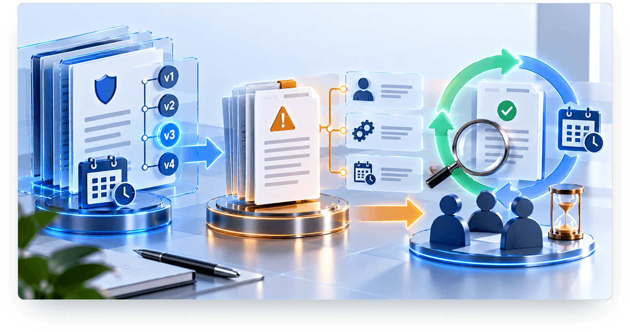 Policy exception and approval governance illustration