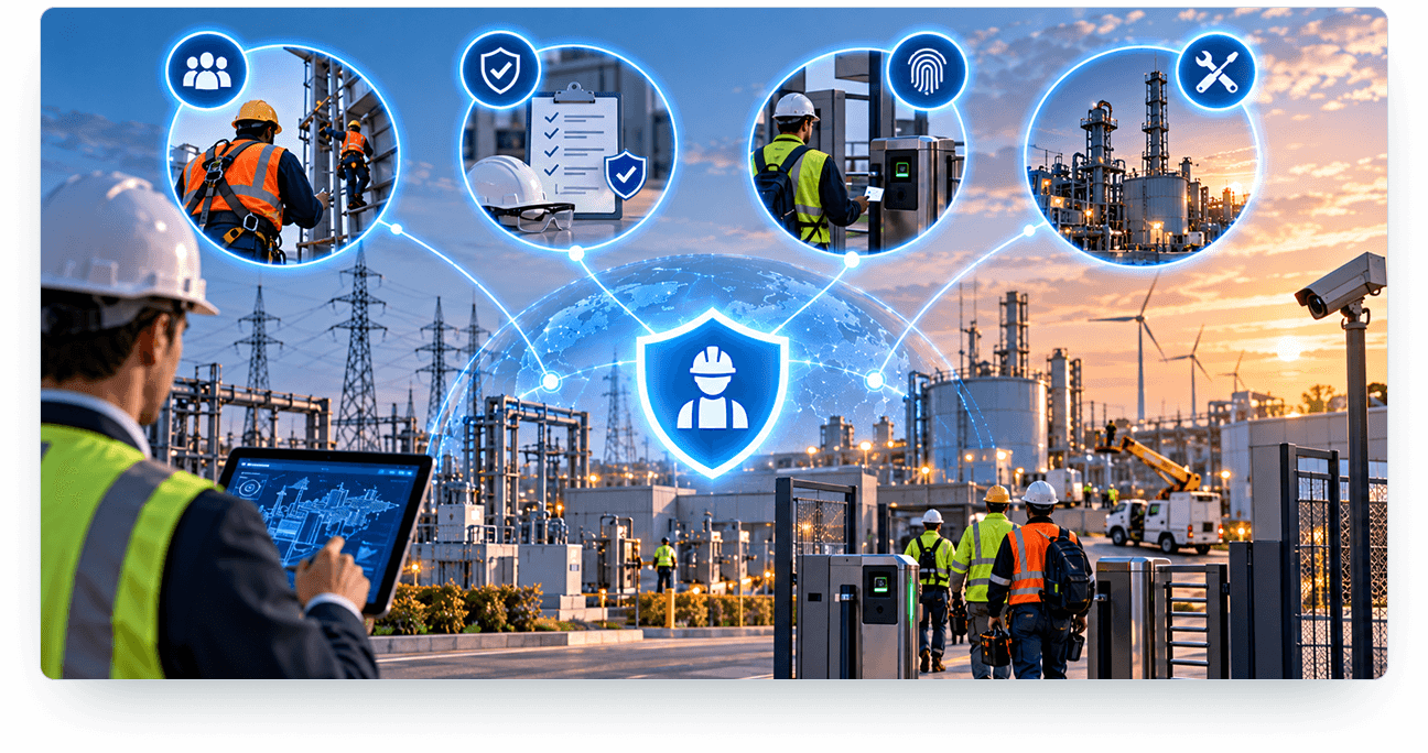 Site access and contractor governance illustration