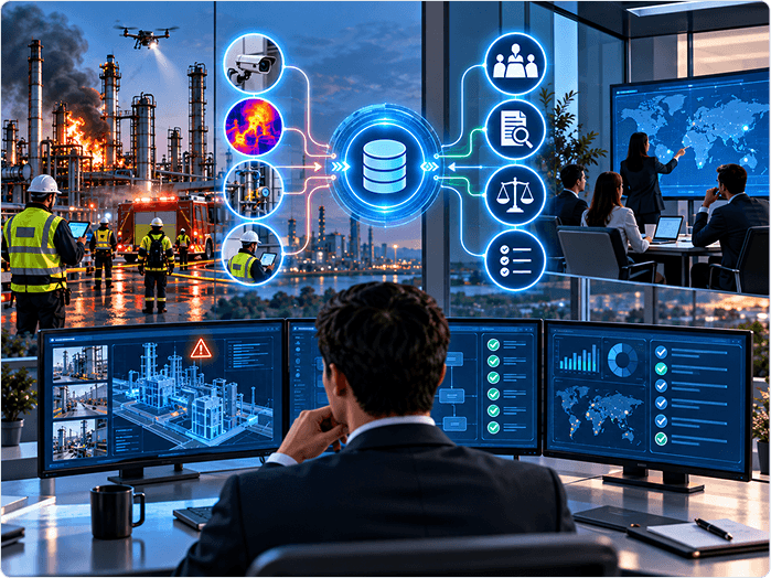 Change, exception and incident governance control room