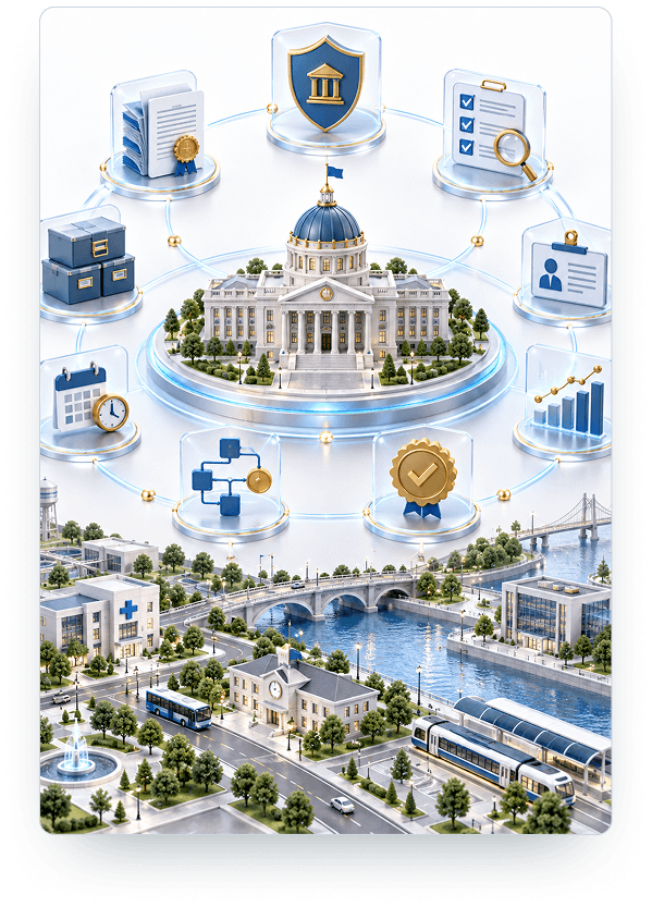 Govern public-sector operations illustration