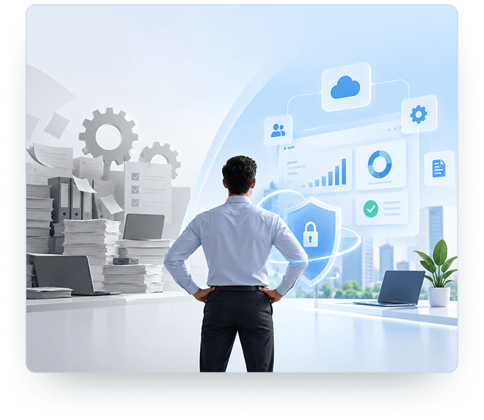 Modernize operations interface illustration