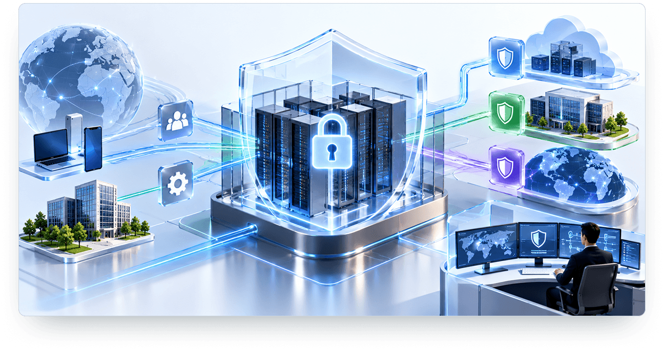 Protection scope and encryption illustration