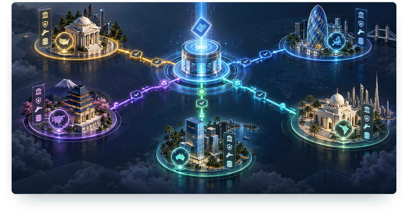 Entity, Jurisdiction, Authority and Residency Context Resolution Visualization