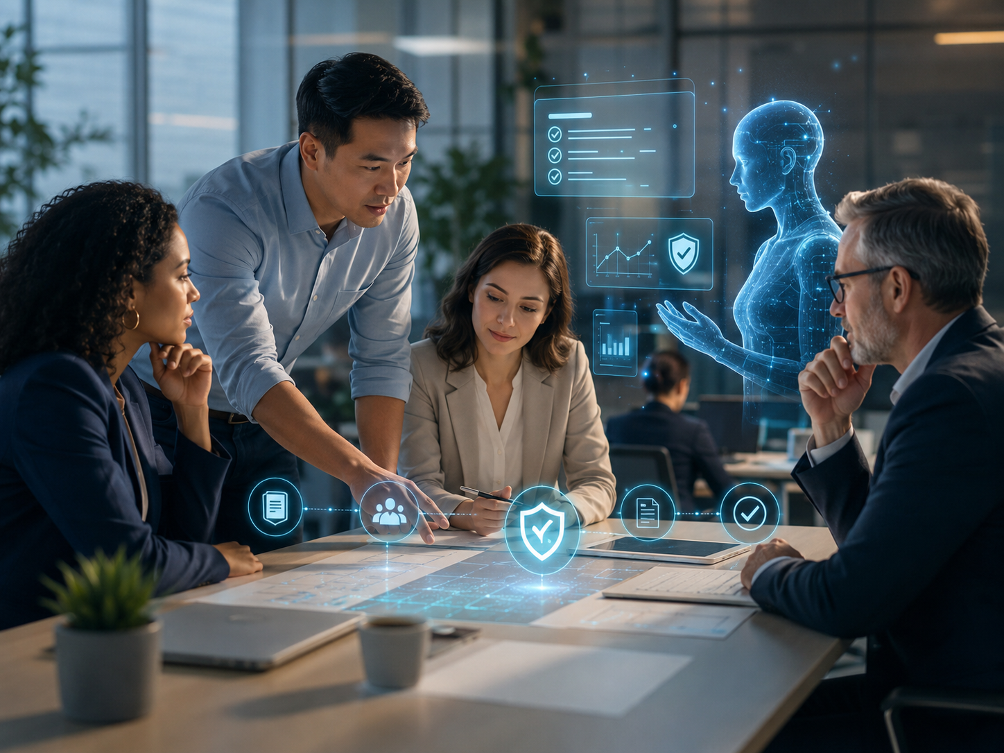 Governed AI interface view