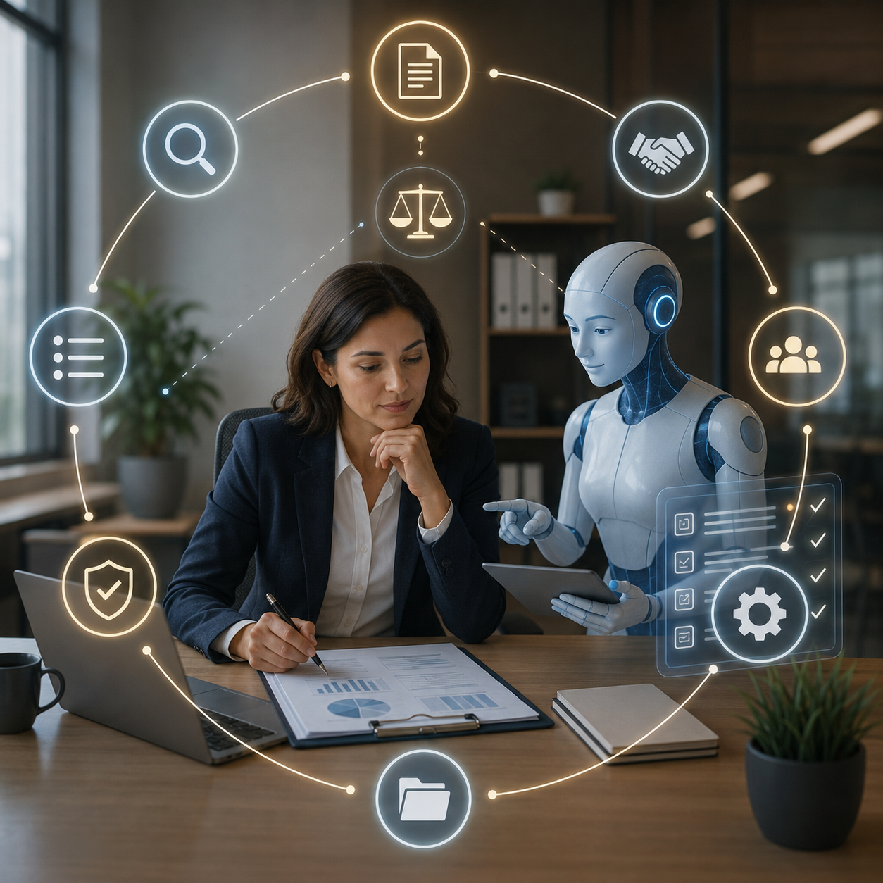 Governed AI within the lifecycle illustration showing AI assistance restricted to specific stages with clear prohibitions