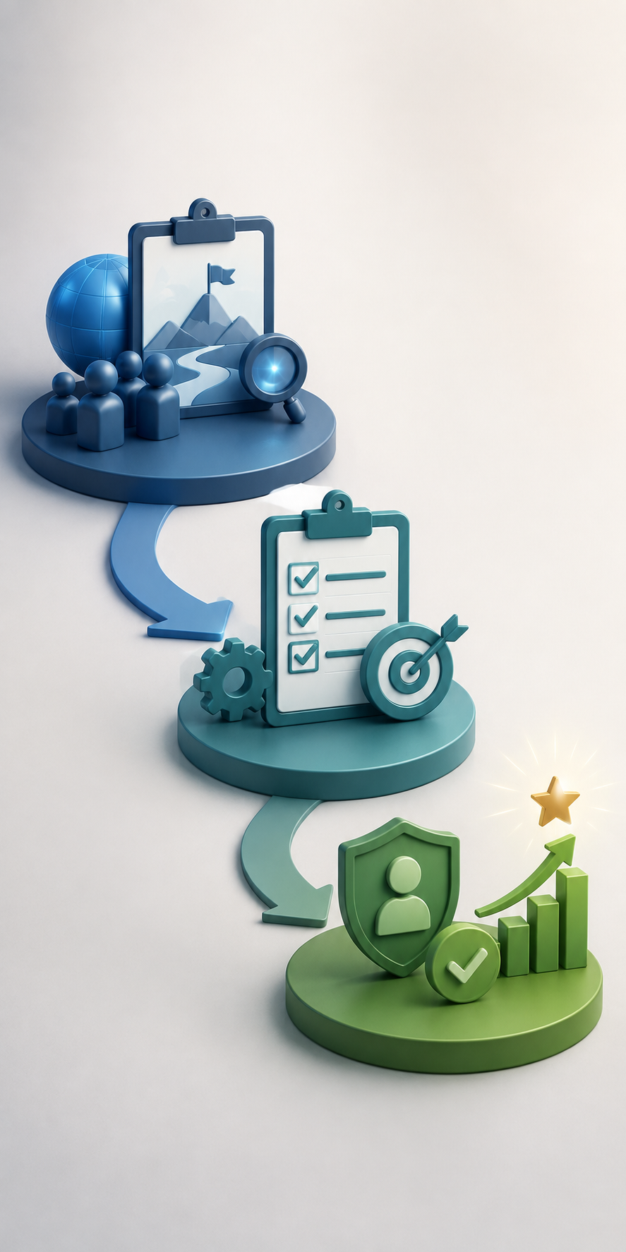 Stage 02 establish context illustration showing multi-stage platform context resolution
